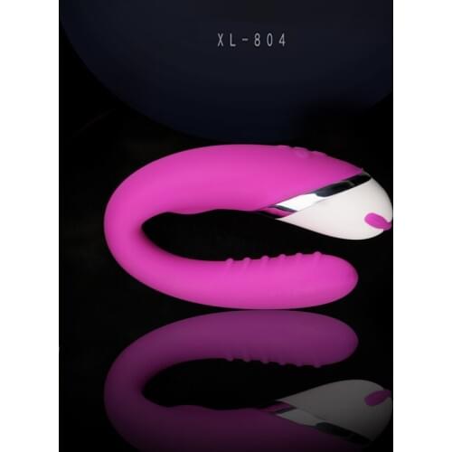 12 Frequency Vibrating U-type Vagina Stimulator Clitoris Masturbator Dual Motors G-spot Anal Vibrator Sex Toy for Woman Couple