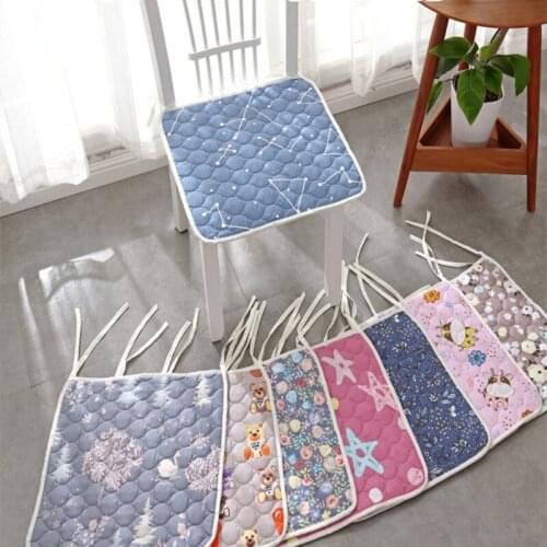 Four Seasons Universal Simple Printing Thin Non-Slip Office Home Cushion, Soft And Skin-Friendly, Cotton Comfortable
