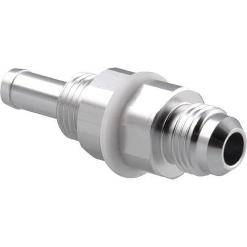 Universal Oil End Fitting Connector Precision Machining Silver Anode Surface