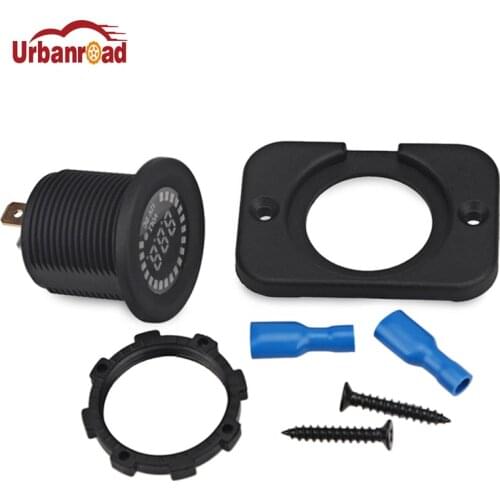 24V 12V Waterproof Car Motorcycle LED Panel Digital Voltage Meter Display Auto Car Voltmeter Panel Volt Meter Gauge for Boat