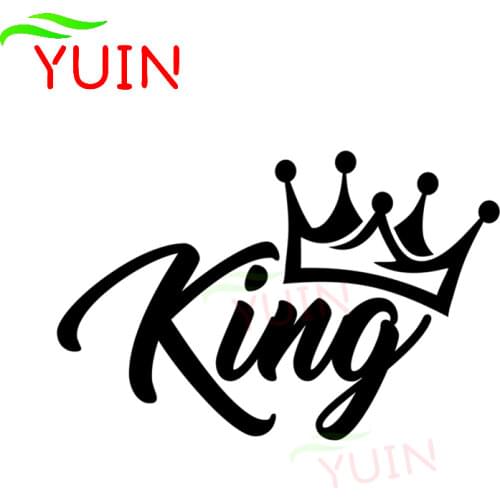 Large Crown King Fun Car Sticker Fashion PVC Body Window Decoration Accessories High Quality Waterproof Sunscreen Applique