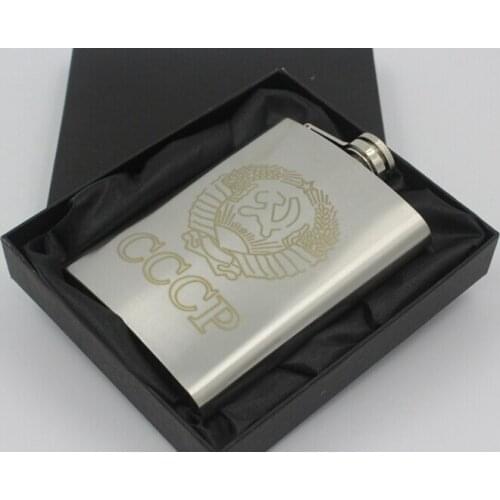 1SET 8oz Stainless Steel Hip Flask Wine Pot Cup Funnel Suit Set Portable Whisky Alcohol Flagon Liquor Bottle JZ 1103