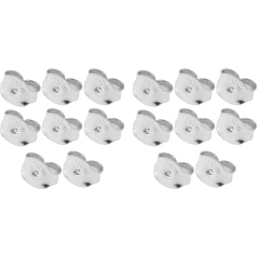 16pcs S925 Earring Backs Butterfly Stud Stopper Safety Eardrop Earbob Accessory