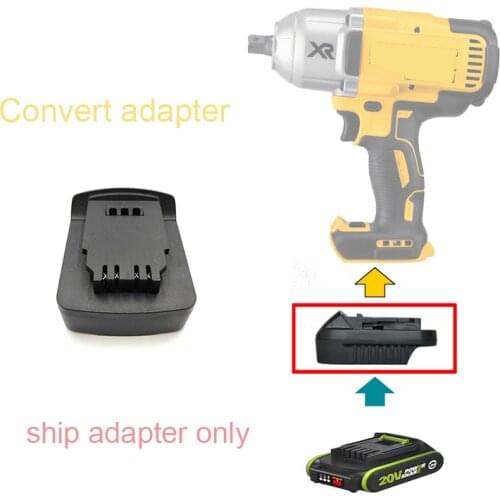 Adpater for Green worx 5pin 20V battery covert for dewalt 20V max tool use