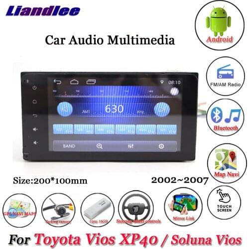 Car Android Multimedia Player Carplay System For Toyota Vios XP40/Soluna Vios 2002-2007 Radio Stereo GPS Navigation Screen