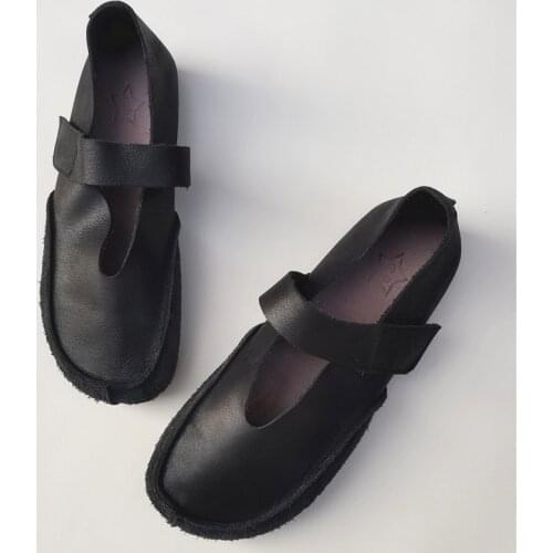 Womens Flat Shoes Slip on Woman Flats 100% Genuine Leather Summer Ballet Flats For Women Casual Flat Female Shoes