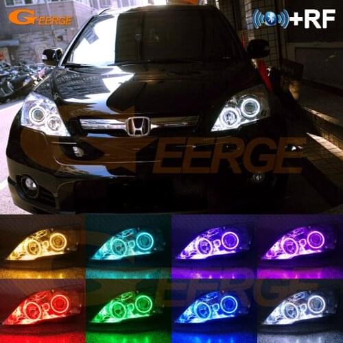 RF remote Bluetooth APP Multi-Color RGB led angel eyes Day Light For HONDA CR-V CRV III 2006 2007 2008 2009 2010 2011