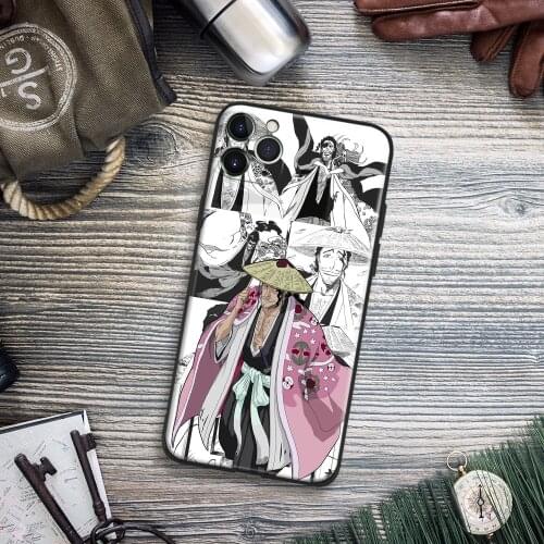 Kyoraku Shunsui Bleach Anime Phone Case For IPhone 11 12 Mini Pro XS Max 6s X XR 6 7 8 Plus SE Soft TPU Glass Cover