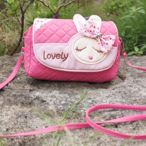 Children Messenger Bag Rabbit Bowknot Kids Girls Princess Sweet Handbag Leather Shoulder Bags Lovely Package FA$B Women bag