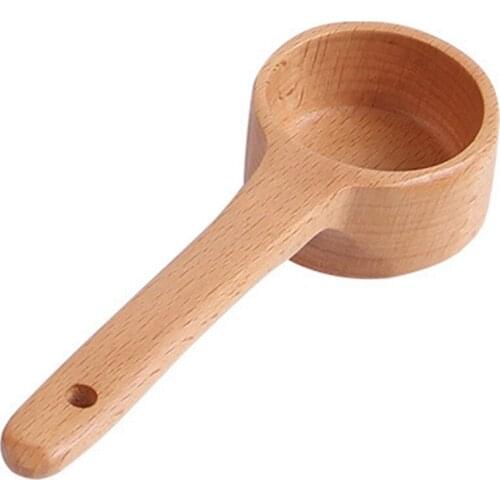 Long Handle Natural Wooden Spoon Wood Tableware Kitchen Soup Spoon Ladle Scoop For Home Restaurant Small