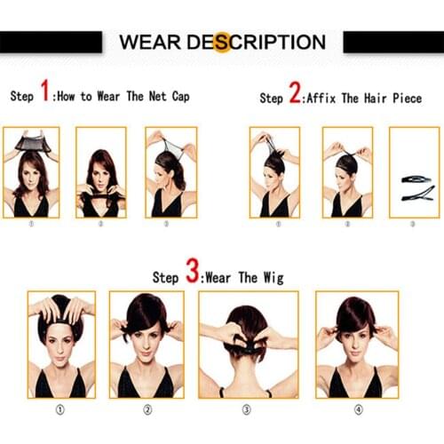 Breathable Women Styling Accessory Natural Short Heat Resisitant Full Wigs