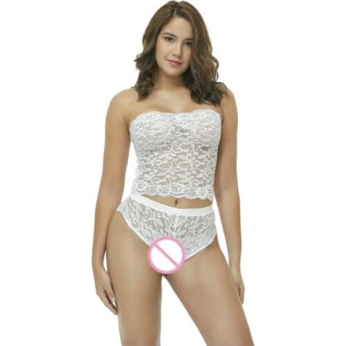 Erotic Underwear Women Sexy Lingerie Set Transparent Bodycon Bustier Corset See Through Porn Lace Panties For Sex Printed Briefs