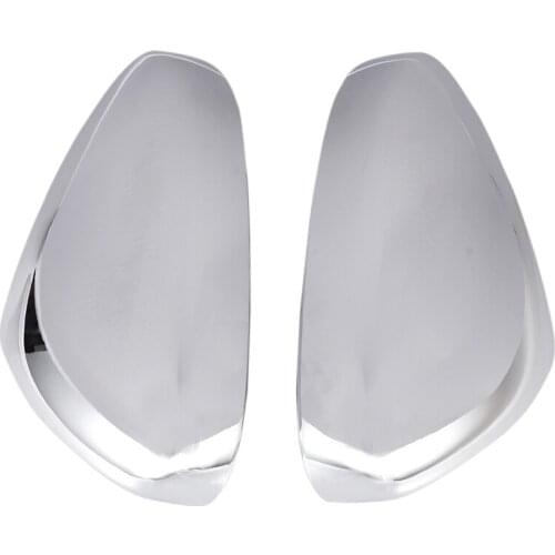 Chrome Car Styling Side Mirrors Glossy Pairs Cover Accessories for Peugeot 3008 5008 2017 2018 Rearview Rear View Overlay