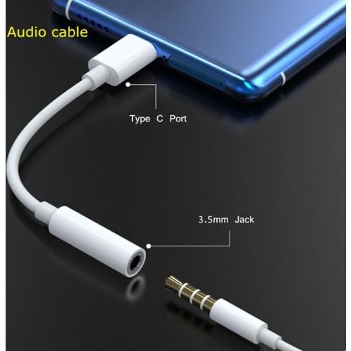 Realme USB-C Type C To 3.5mm Jack Earphone Cable Audio Aux Adapter Music Converter For realme X7 pro X50 X50M X50T V15 Q2 pro