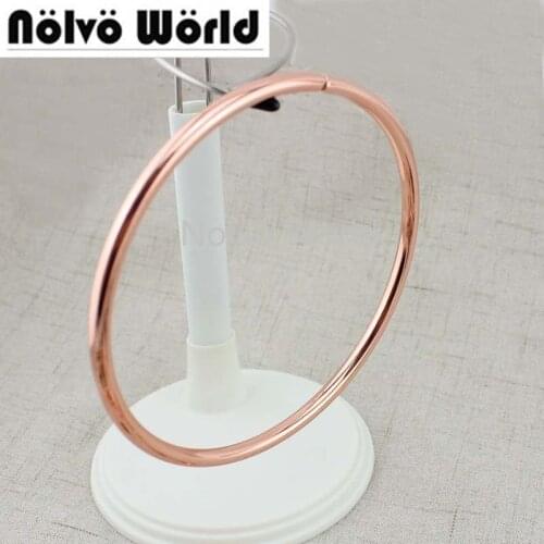 2-10-20pcs Rose gold 100mm o ring Big Rings for strap ring bags bags round handle Pants Connect handmade alloy metal
