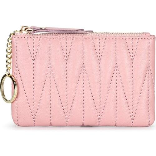 New Arrivals Sheepskin Coin Purse 2021 Small Wallet Female Korean Version Multi functional Fashion Fold Women Zipper Purse