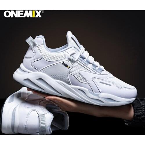 ONEMIX New Men Running Shoes Comfortable Casual Sneakers Men Outdoor Training chaussures de sport homme Shoes Walking Shoes