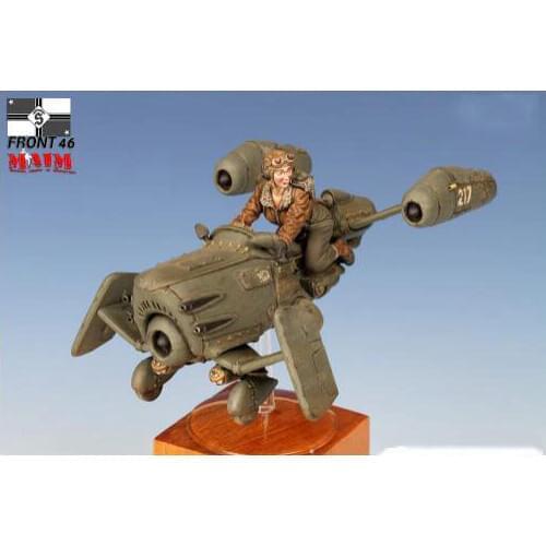 1/35 Female pilot with the hover bike and figure toy Resin Model Miniature Kit unassembly Unpainted