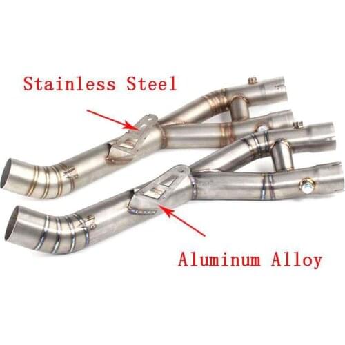 Motorcycle Exhaust For YAMAHA YZF R1 Exhaust Middle Pipe Link Pipe Motorbike Connect Middle Pipe YZF-R1 2015 2016 2017 Exhaust