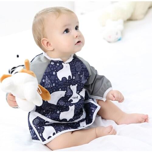 Baby Stuff Bibs Waterproof Long Sleeve Accessories Apron Newborn Feeding Things For Kids Saliva Children Boy Girl Shower Gifts