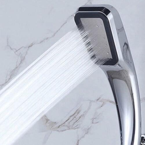 30# 300 Holes High Pressure Shower Head Powerfull Boosting Spray Bath Water Saving Hand Held Bathroom Shower Home Gadgets