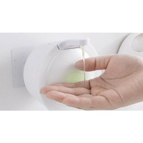 350ml Bathroom Shower Shampoo Lotion Wall Mount Refillable Liquid Soap Dispenser Bottle Gel Container Bottle