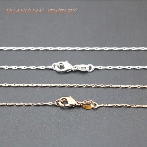 New Arrival Link Chains For Women 1mm Copper Stainless Steel Choker Necklace Jewelry Collar Christmas Party Gift 18inch B3381