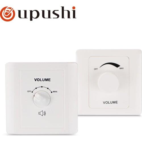 Oupushi 100V volume controller wall mount rotary for home theater background music system volume controller