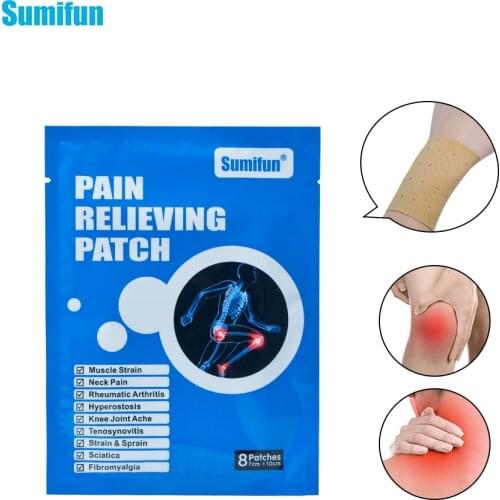Sumifun 8Pcs/bag Pain Relief Patch Chinese Medical Herbal Shoulder Back Neck Muscle Joints Arthritis Orthopedic Plasters K01601