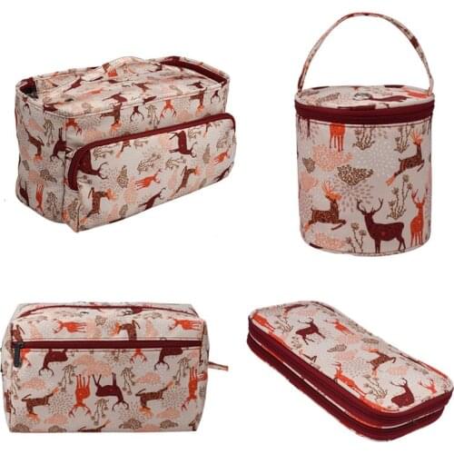 7 Styles Empty Knitting Bag Yarn Storage Crochet Bag For Crochet Hook and Knitting Needle Sewing Tools Accessories For Mom