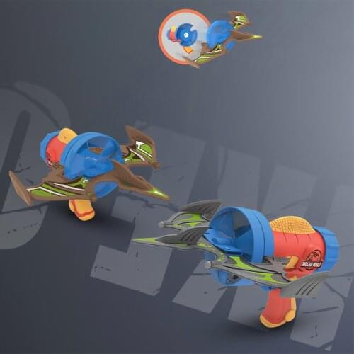 One-Click Pop-Up Hand Throw Fun Aircraft Glide Foam Airplane Launcher Kids Dinosaur Catapult Outdoor Toy Gift For Children