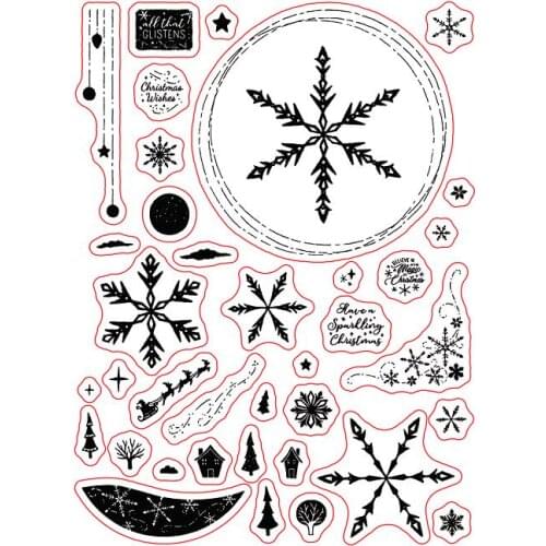 Snow clear Stamp Transparent seal for DIY scrapbooking/Card Making c585