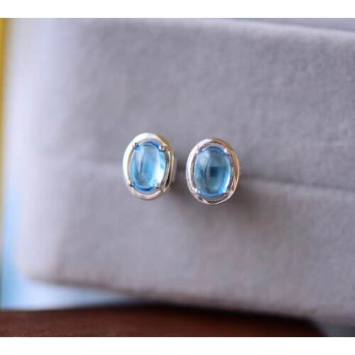 Natural And Real Topaz gemstone earrings S925 silver earrings women fashion earrings New year gift