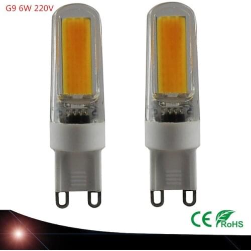 Led-lampe G9 220 V COB 6 Watt Mini LED G9-lampe Lampe Keramik Kristall High Power Hohe Transmission 360 grad