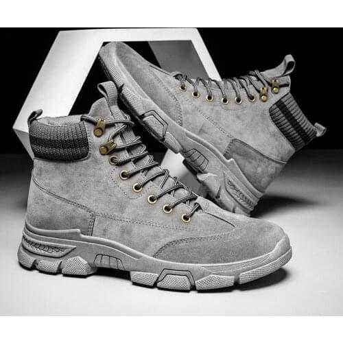 High top leisure Martin boots winter 2020 ins British style outdoor mens shoes Cold-Proof Men 'S Women 'S Shoes Boots