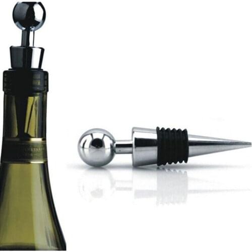 1 Piece Bottle Stopper Wine Storage Twist Cap Plug Reusable Vacuum Sealed Red Wine Zinc Alloy Wine Stopper