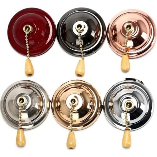 1PC Universal Ceiling Pendant Fan Wall Light Pull Chain Switch Socket Lamp Holder Wholesale Price ,Voltage 3A 220-250V AC