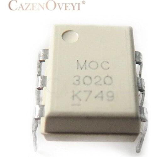 10pcs/lot MOC3020M MOC3020 DIP-6 In Stock