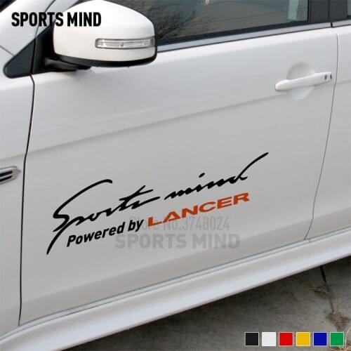 10 Pieces Customizable Sports Mind Car Styling Automobiles Car Sticker Decal For Mitsubishi Lancer 10 9 Ralliart Accessories