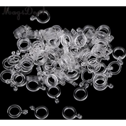 100pcs Carp Fishing Transparent Pellet Bait Bands 3mm 5mm 7mm Boilie Stops Bait Holder for Hair Rigs Fishing Accessories Pesca
