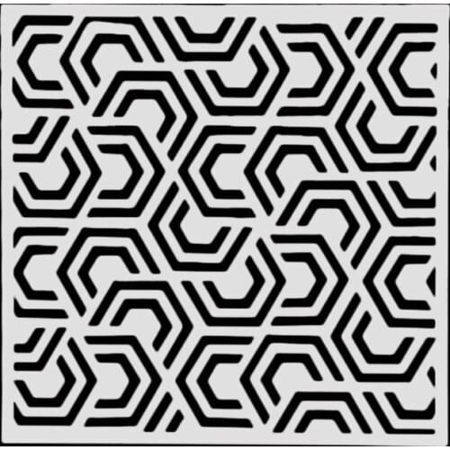 15*15 Geometry Layering Stencils graffiti hand copied board hollowed out photo album graphic spray painting tool