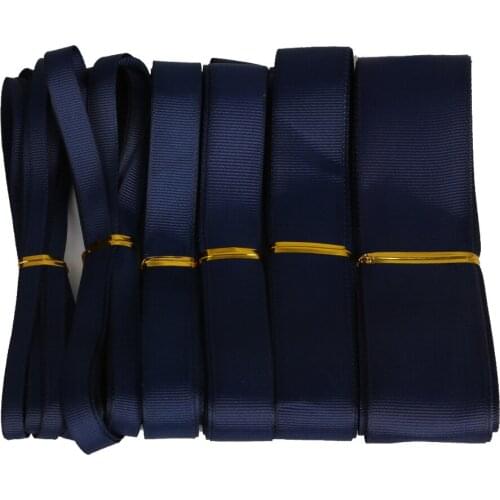 5 Yards 7 10 15 20 25 38mm Navy Color Grosgrain Ribbon Wedding Party Decoration Gift Wrap Christmas Ribbon DIY Hair Bow