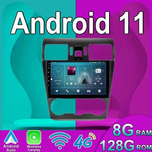 128G Car Multimedia Player Android 11 For pour Forester Subaru WRX XV Crosstrek 16 2013 2014 2015 GPS Navigation Radio auto st