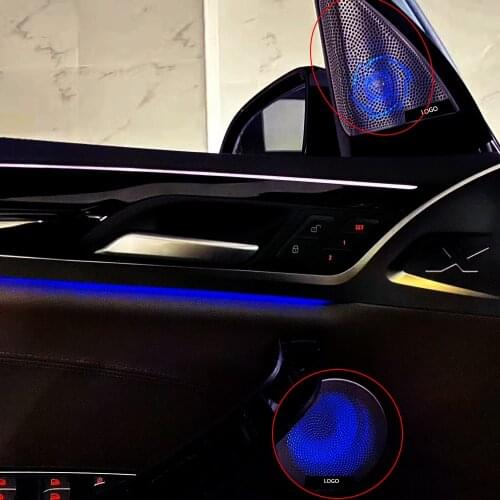 Car door glow speaker cover for BMW G01 X3 series audio music stereo HiFi light loudspeaker midrange tweeter horn lid upgrade