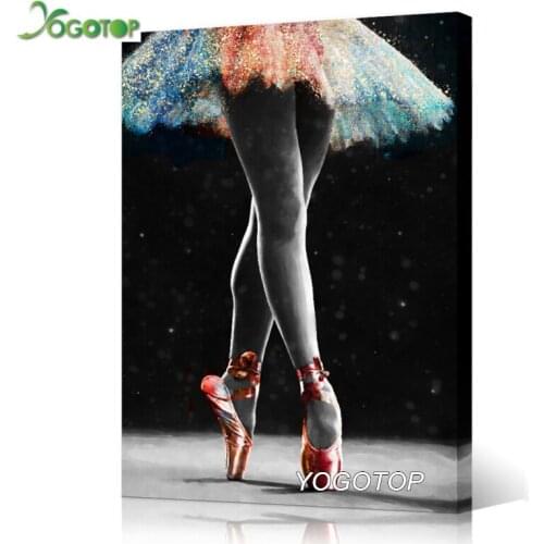Ballet Dancer Ballerina Girl with Colorful diy Diamond Painting 5D mosaic full square round drill diamond embroidery YY2980