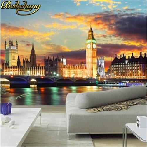 Beibehang 3d photo wall paper Warm a large mural visually expand simple fashion living room bedroom TV 3d mural wallpaper