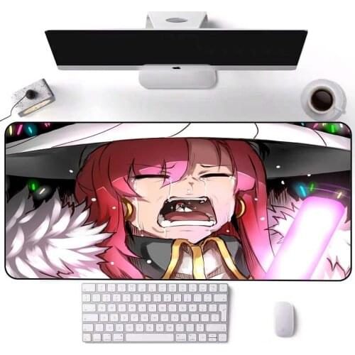 Cute girl large anime mouse pad gaming accessories Mousepad Pc Gamer keyboard Table mat Carpet mat waterproof xxl