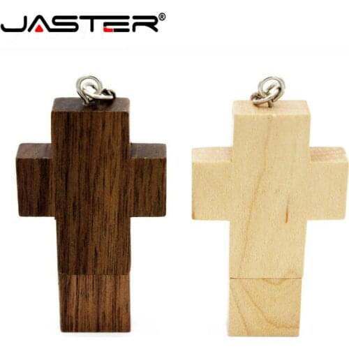 JASTER wood cross Flash Drive Pen Drive USB 2.0 Memory Stick u disk usb creativo