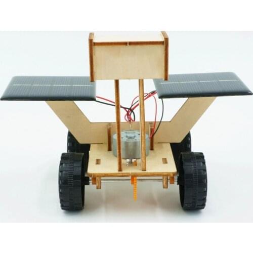 Kids DIY Assembly Solar Power Moon Rover Robot Model Scientific Experiment Toy