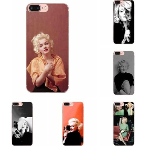 For Samsung Galaxy A51 A01 A81 S9 S8 Plus S20 S10 Plus A50 A70 A40 A71 Soft TPU Custom Design Marilyn Monroe With A Cat Lovely